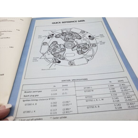 Clymer Suzuki Service Repair Maintenance Handbook 380-750cc Triples 1972-1977 - Picture 7 of 14
